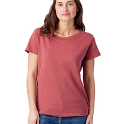 Ladies' Vintage Garment-Dyed Distressed T-Shirt Thumbnail