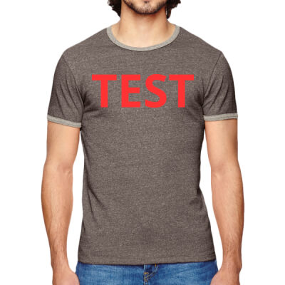 Test Custom Fields - Men's Eco-Mock Twist Ringer Crew T-Shirt Thumbnail
