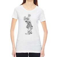 Ladies' Vintage Garment-Dyed Distressed T-Shirt Thumbnail