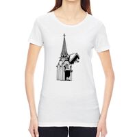 Ladies' Vintage Garment-Dyed Distressed T-Shirt Thumbnail