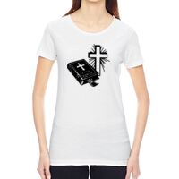 Ladies' Vintage Garment-Dyed Distressed T-Shirt Thumbnail