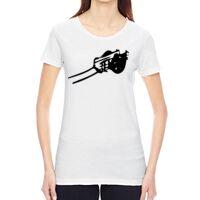 Ladies' Vintage Garment-Dyed Distressed T-Shirt Thumbnail