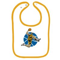 Infant Contrast Trim Terry Bib Thumbnail