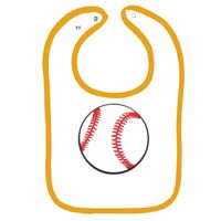 Infant Contrast Trim Terry Bib Thumbnail