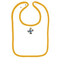 Infant Contrast Trim Terry Bib Thumbnail