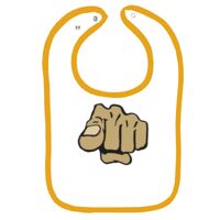 Infant Contrast Trim Terry Bib Thumbnail