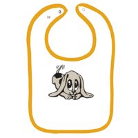 Infant Contrast Trim Terry Bib Thumbnail