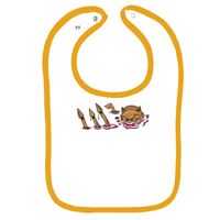 Infant Contrast Trim Terry Bib Thumbnail