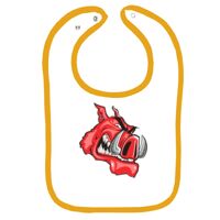 Infant Contrast Trim Terry Bib Thumbnail