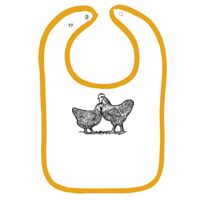 Infant Contrast Trim Terry Bib Thumbnail