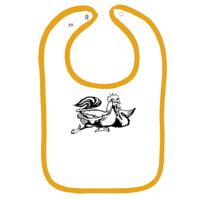 Infant Contrast Trim Terry Bib Thumbnail