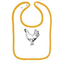 Infant Contrast Trim Terry Bib Thumbnail