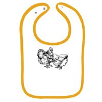 Infant Contrast Trim Terry Bib Thumbnail