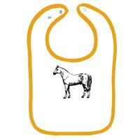 Infant Contrast Trim Terry Bib Thumbnail