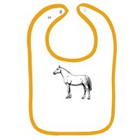 Infant Contrast Trim Terry Bib Thumbnail