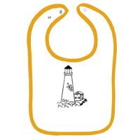 Infant Contrast Trim Terry Bib Thumbnail