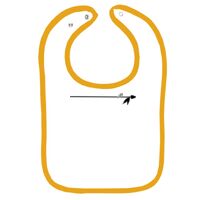 Infant Contrast Trim Terry Bib Thumbnail