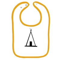 Infant Contrast Trim Terry Bib Thumbnail