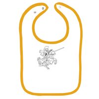 Infant Contrast Trim Terry Bib Thumbnail