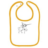 Infant Contrast Trim Terry Bib Thumbnail