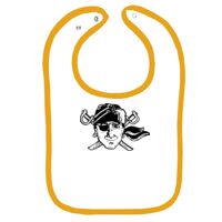 Infant Contrast Trim Terry Bib Thumbnail