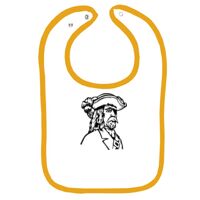 Infant Contrast Trim Terry Bib Thumbnail