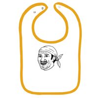 Infant Contrast Trim Terry Bib Thumbnail