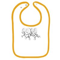 Infant Contrast Trim Terry Bib Thumbnail