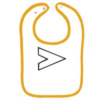 Infant Contrast Trim Terry Bib Thumbnail