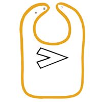 Infant Contrast Trim Terry Bib Thumbnail