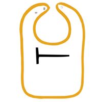 Infant Contrast Trim Terry Bib Thumbnail