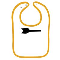 Infant Contrast Trim Terry Bib Thumbnail