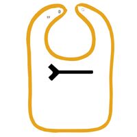 Infant Contrast Trim Terry Bib Thumbnail