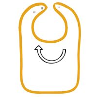 Infant Contrast Trim Terry Bib Thumbnail