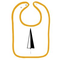 Infant Contrast Trim Terry Bib Thumbnail