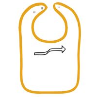 Infant Contrast Trim Terry Bib Thumbnail