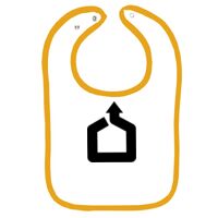 Infant Contrast Trim Terry Bib Thumbnail