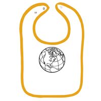 Infant Contrast Trim Terry Bib Thumbnail