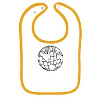 Infant Contrast Trim Terry Bib Thumbnail