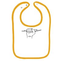 Infant Contrast Trim Terry Bib Thumbnail