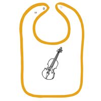 Infant Contrast Trim Terry Bib Thumbnail