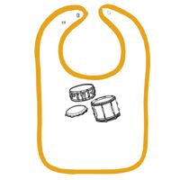 Infant Contrast Trim Terry Bib Thumbnail