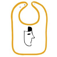Infant Contrast Trim Terry Bib Thumbnail