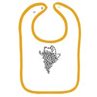 Infant Contrast Trim Terry Bib Thumbnail