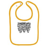 Infant Contrast Trim Terry Bib Thumbnail