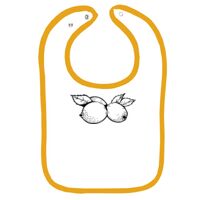 Infant Contrast Trim Terry Bib Thumbnail