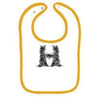 Infant Contrast Trim Terry Bib Thumbnail