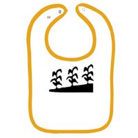 Infant Contrast Trim Terry Bib Thumbnail