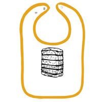 Infant Contrast Trim Terry Bib Thumbnail