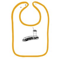 Infant Contrast Trim Terry Bib Thumbnail